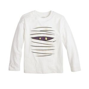 Jumping Beans Kids Boy Mummy Graphic Long Sleeve T-Shirt White Size 8